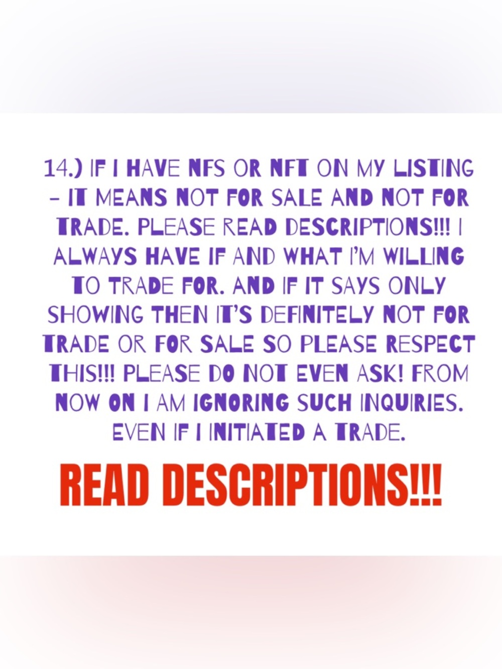 PLEASE READ! - Picture 15 of 16